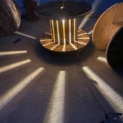 電工ドラム　テーブル、イス