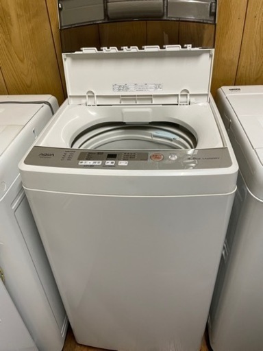 最安値に挑戦！ 2020年式 AQUA高性能風乾燥搭載！おしゃれデザインインテリア洗濯機！ 4.5kg 洗濯機