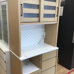 ☆ジモティ割あり☆ レンジボード ダークブラウン W80×D40×H180 