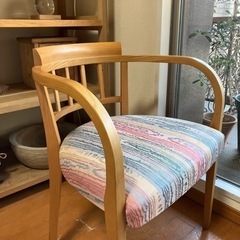 【お話し中】　秋田木工　椅子　アームチェアー
