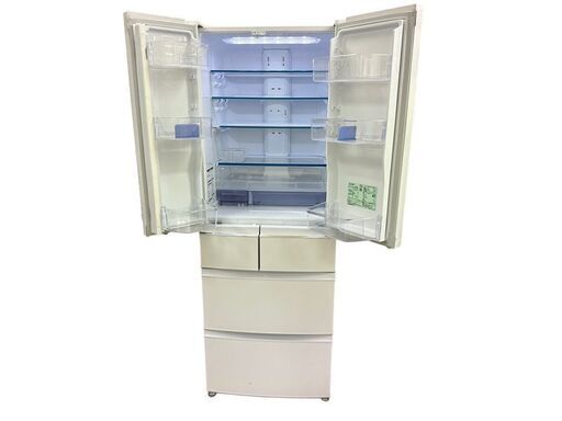 JY MITSUBISHI 461L 6ドア冷凍冷蔵庫 フレンチドア MR-RX46C クロスホワイト動確済