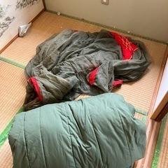 寝袋と蚊帳