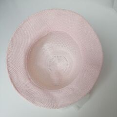 オーガンジーリボン可愛いピンク　帽子