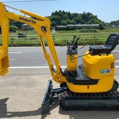 【V-0005】コマツ　PC10MR-1　ミニ油圧ショベル　ユンボ　バックホー　1tクラス　倍速有り　ボーダレス可変脚　一部塗装済み