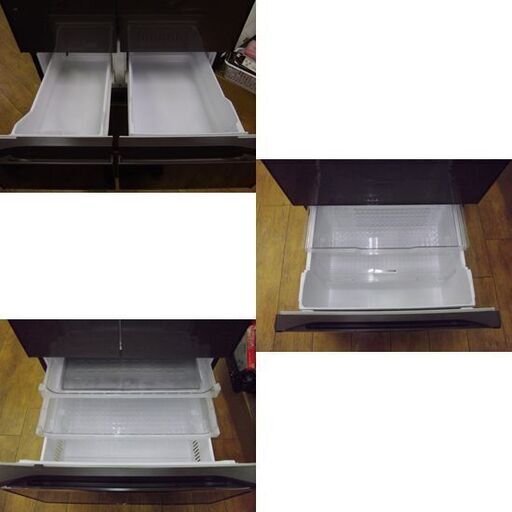 日立 6ドア冷蔵庫 520L 2018年製 R-HW52J (XH)フレンチドア