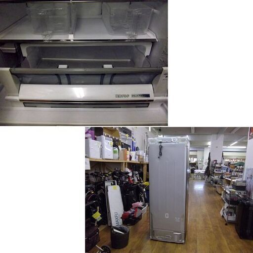 日立 6ドア冷蔵庫 520L 2018年製 R-HW52J (XH)フレンチドア