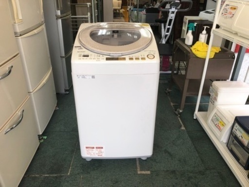 【リサイクルサービス八光】2019年製 シャープ  ES-TX9A-N タテ型洗濯乾燥機 9.0kg ゴールド系