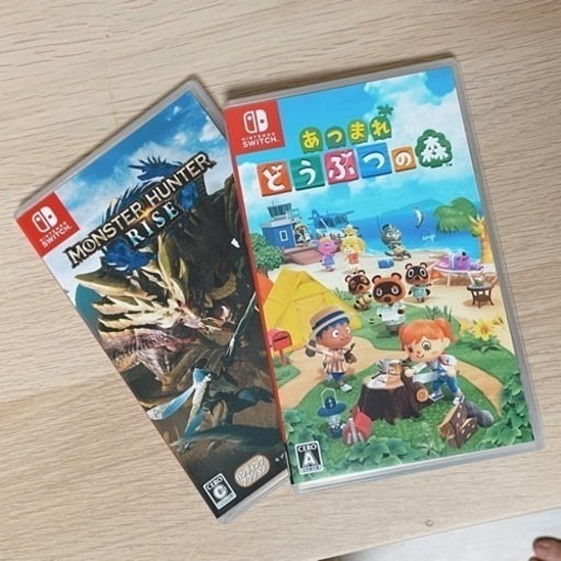 Switchソフト あつ森＋モンハンライズ