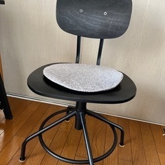 IKEA クッラベリ KULLABERG 黒 椅子 
