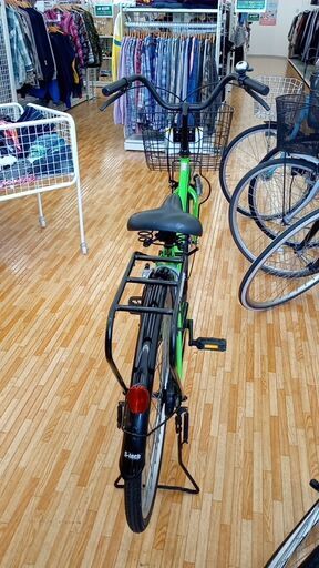 ☆ジモティ割あり☆ 自転車 26インチ グリーン クリーニング済み TC2167