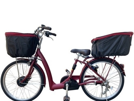 【お買い得セット】ブリヂストン　電動自転車　ラクットワゴン　(カゴ用カバー、雨避けカバー付き)