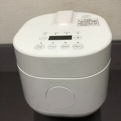 【ネット決済・配送可】炊飯器 2.0合 ホワイト
