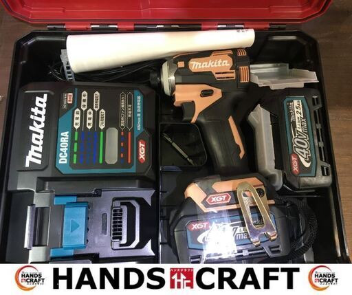 マキタ　makita　TD001GD　インパクトドライバー　バッテリー40V二個/充電器付き　限定カラー　未使用品　【ハンズクラフト宜野湾店】