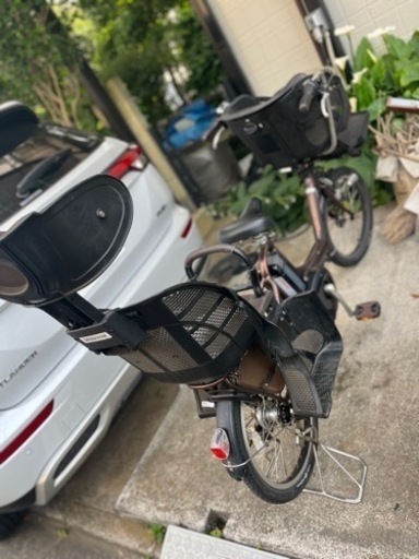 子供乗せ電動自転車ブリヂストン3人乗り20インチ良好バッテリー