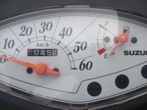 CA45A レッツ4 シルバー サイドスタンド付き オイル/バッテリー