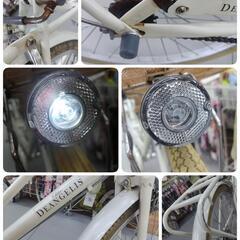 J038☆サビキズ使用感有り☆子供自転車☆DEANGELIS☆LEDオート☆24