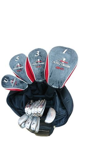 ゴルフクラブ キャディバッグ付き 13本セット DAIWA ダイワ ADVISOR AD-F1 アイアン 8本セット (5/6/7/8/9/P/A/S) ドライバー/3番/5番/U/パター☆近隣配送無料 買取帝国 朝霞店