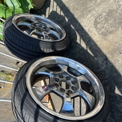 【取引中】タイヤほぼ新品 鍛造 深リム 7J 15インチ