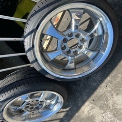 【取引中】タイヤほぼ新品 鍛造 深リム 7J 15インチ