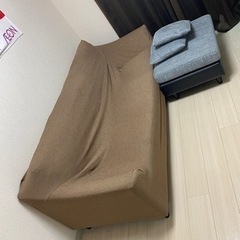 値下げしました）3人掛けソファ 禁煙、カバー付きにて一年使用