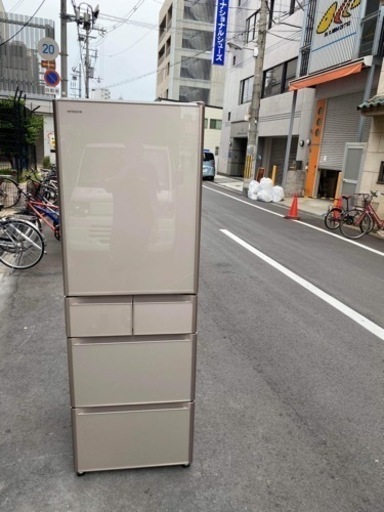 ガラストップ冷凍冷蔵庫✅安心保証付け㊗️設置込み配達可能