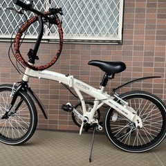 室内保管  SHIMANO6段変速 折り畳み 小型自転車 軽量