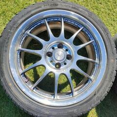 ★コンパクトカーにおすすめ！★WORK イクサ 02C 17インチ×7.0J オフセット＋42 PCD100 4穴