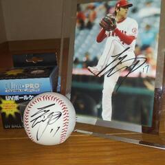 大谷翔平選手 直筆サインボール・ボールケース付と高画質フォト2L判