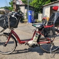 子供のせ自転車　ブリヂストンアンジェリーノ 小柄なママでも安心の低床設計＞ 3人乗り(幼児2人同乗)対応 子