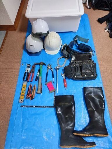 値引き交渉不可　土工　建築作業　工具衣類セット