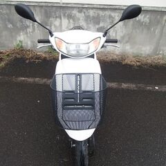 中古原付バイク ホンダタクト（白）保険3年付 新品ヘルメット カゴ付
