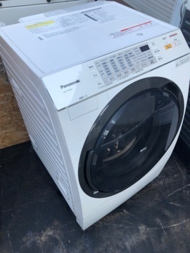 配送無料　パナソニック 【左開き】9．0kgドラム式洗濯乾燥機 クリスタルホワイト NA-VX3600L-W