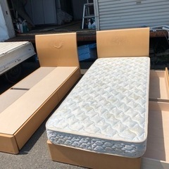 配送可能 同じベッド 2セット 引き出し付き