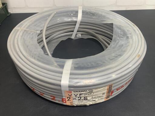 ☆ヤザキ 【10kg】VVF2×2.6 Fケーブル中古品
