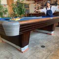 ビリヤード台 9フィート 中古 ラシャ美品 取り替え後1年 ビリヤード台 9フィート 中古 ラシャ美品 取り替え後1年