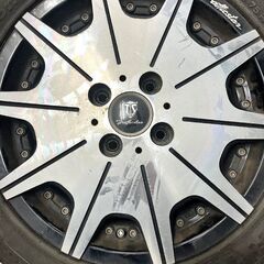 006【ジャンク品】 TRAFFICSTAR DTX モノブロック 15インチ タイヤ1本パンク有 4穴 165/55 R15 15×4.5J +45