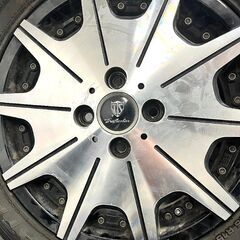 006【ジャンク品】 TRAFFICSTAR DTX モノブロック 15インチ タイヤ1本パンク有 4穴 165/55 R15 15×4.5J +45