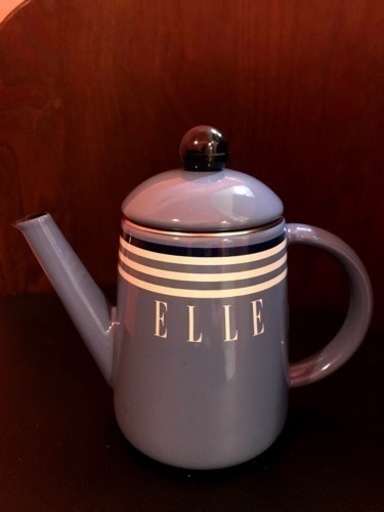 ELLE ホーローケトル　アウトドア♪