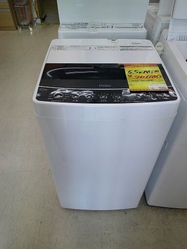ID:G10005315　ハイアール　全自動洗濯機５．５ｋ