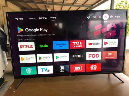 2021年製　TCL 40型 スマートテレビ(Android TV) 40S515 YouTube対応 /Bluetooth/WiFi対応