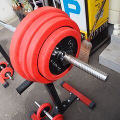 バーベル/ダンベルセット バーベルスタンド付き 合計約100kg程度 15kg 