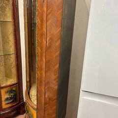 東洋家具 ガラスショーケース キャビネット 収納棚 78×34×196cm 0712-01