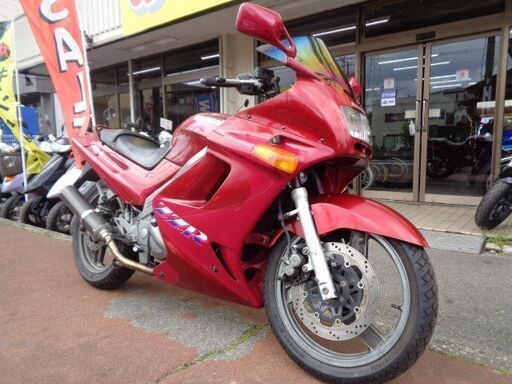 NO.4687　ＺＺＲ２５０　水冷４サイクル２気筒２５０ｃｃエンジン　２本出しカーボンマフラー　ワインレッド＆ピンク　☆彡