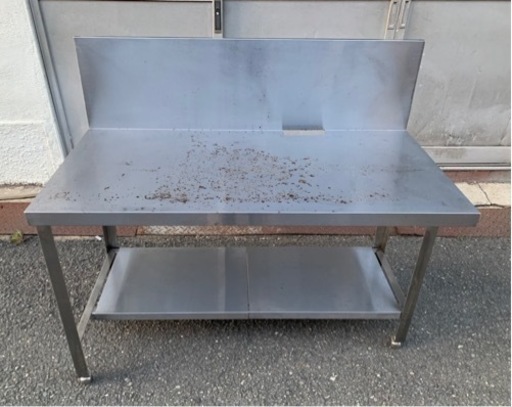 業務用 コンロ台 作業台 調理台 1150×600×680+310 厨房機材 飲食店 キッチン 用品 店舗 居酒屋 飲食店 ガス台 大阪発 バックガード付き