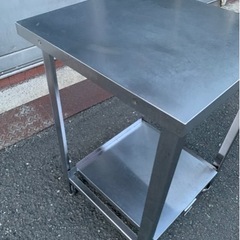 業務用 作業台 スライド台付き 炊飯台 幅580×奥行600×高さ840 厨房機材 厨房機器 店舗用品 調理台 直接引き取り可 大阪発 炊飯ジャー