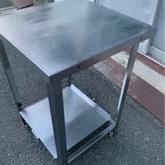 業務用 作業台 スライド台付き 炊飯台 幅580×奥行600×高さ840 厨房機材 厨房機器 店舗用品 調理台 直接引き取り可 大阪発 炊飯ジャー