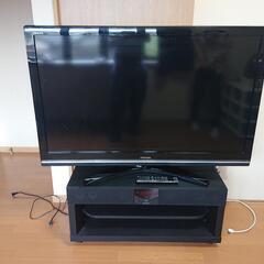 東芝 52インチテレビ+スピカー付きテレビ台