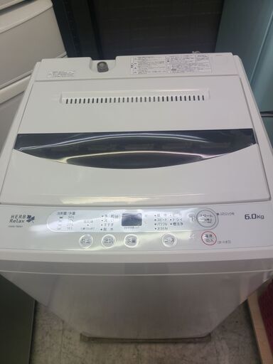 【自社配送最大6カ月保証！】ヤマダ　YAMADA　洗濯機　6K　YWM-T60A1　2017年製　中古品、動作確認済み