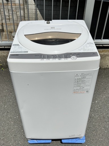 （5−1）￥15400(税込) 洗濯機　東芝　5kg  AW-5GA1 2021年製造