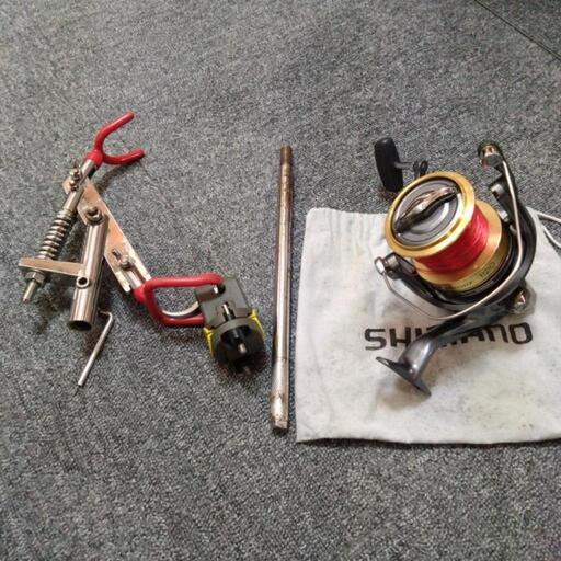 シマノ打ち込み竿 リール ピトン ロッドキーパー セット